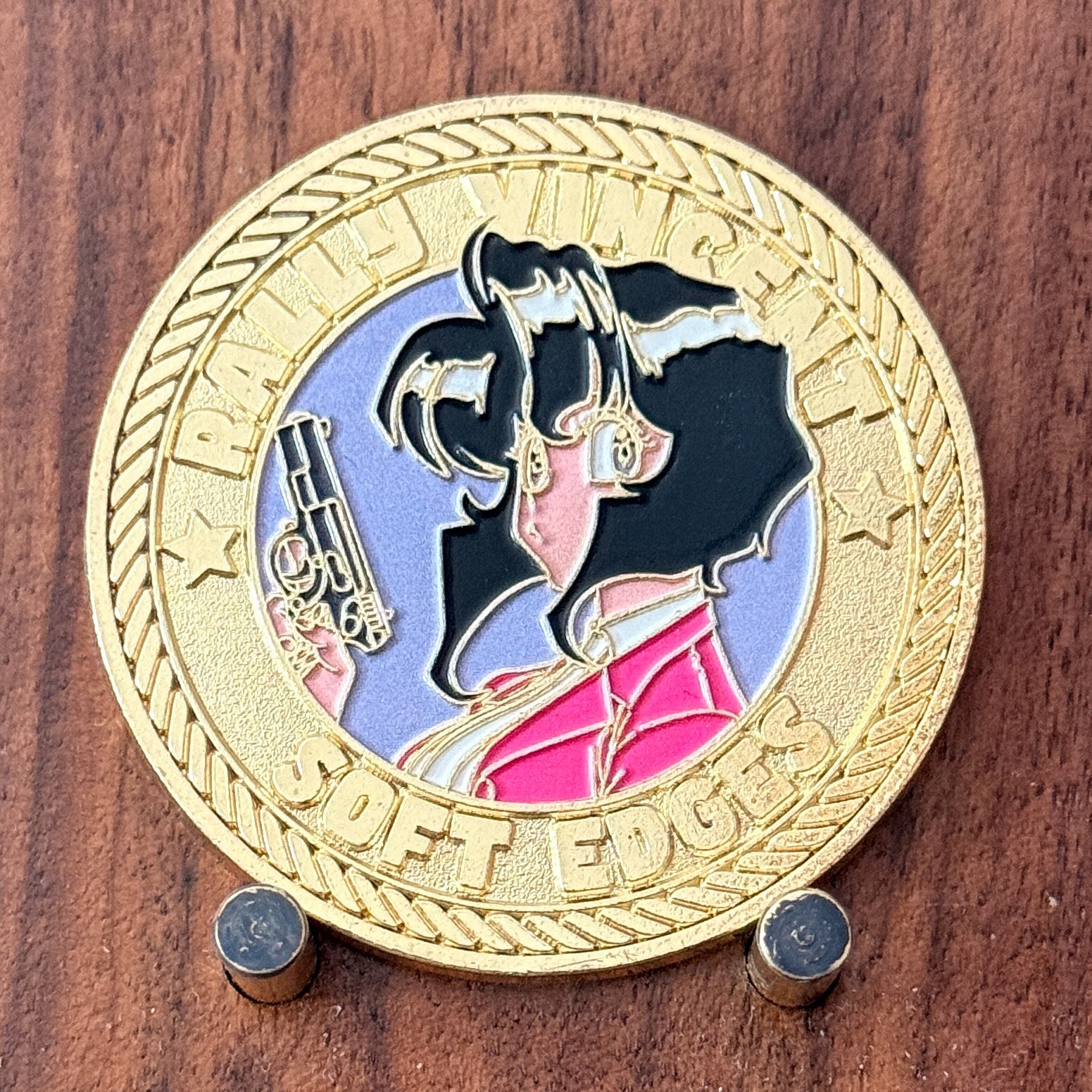 Rally Vincent Minnie May Soft Edges Anime Themed Challenge Coin  W#18
