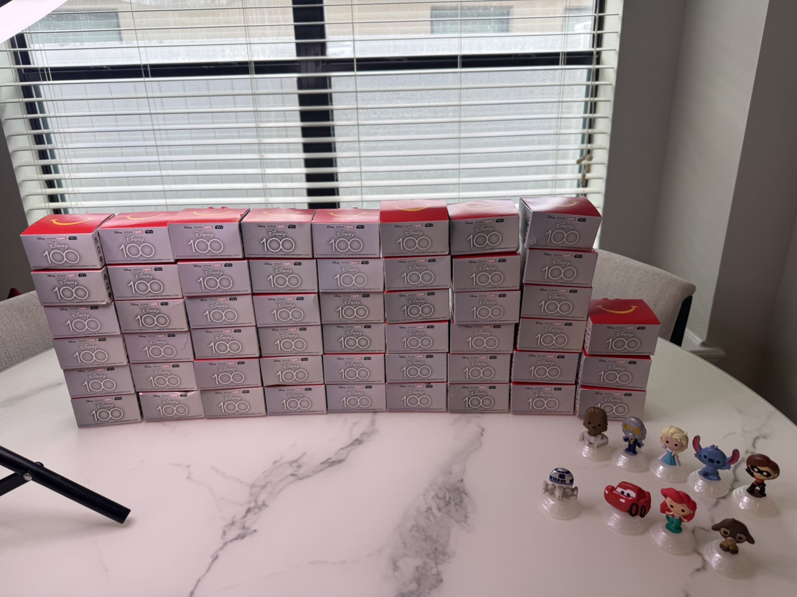 Disney 100 Anniversary Celebration Mini Figurines Lot 50 Boxes, 2 Figures Each