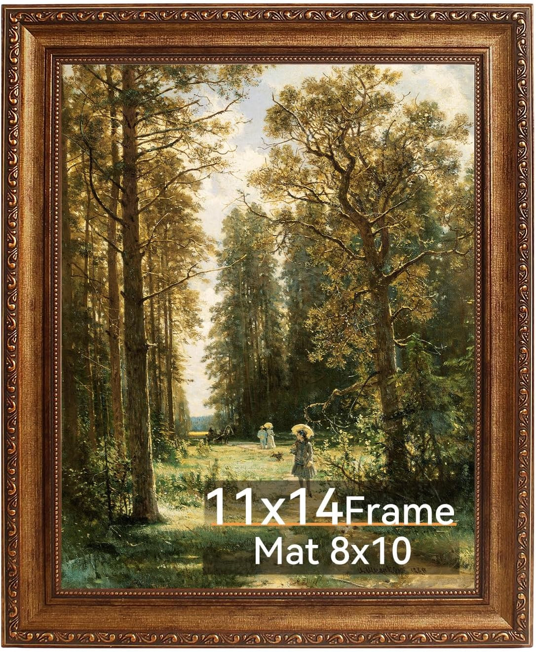 11X14 Vintage Gold Picture Frame, Ornate Victorian Frame for Gallery Wall 11X14 Vintage Gold Picture Frame, Ornate Victorian Frame for Gallery Wall