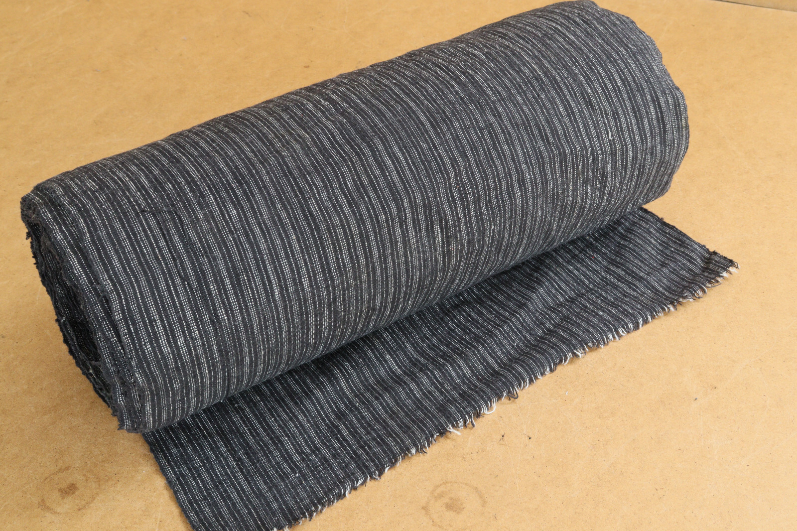 Vintage Textile Homespun Fabric Tissue Handwoven Weave Linen Early 20th