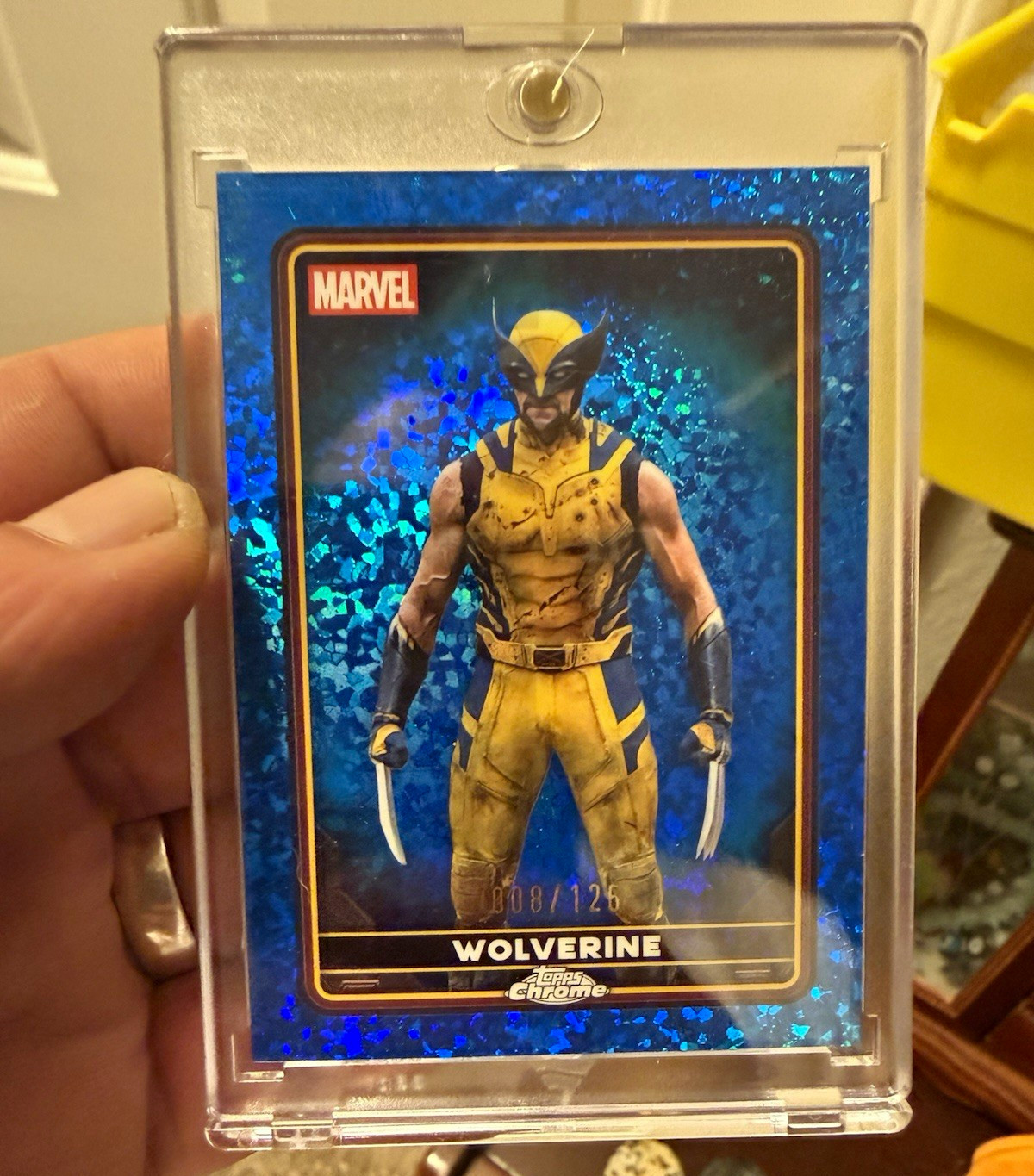Topps 2024 Topps Chrome Marvel Wolverine Blue Parallel PSA 9 #08/125