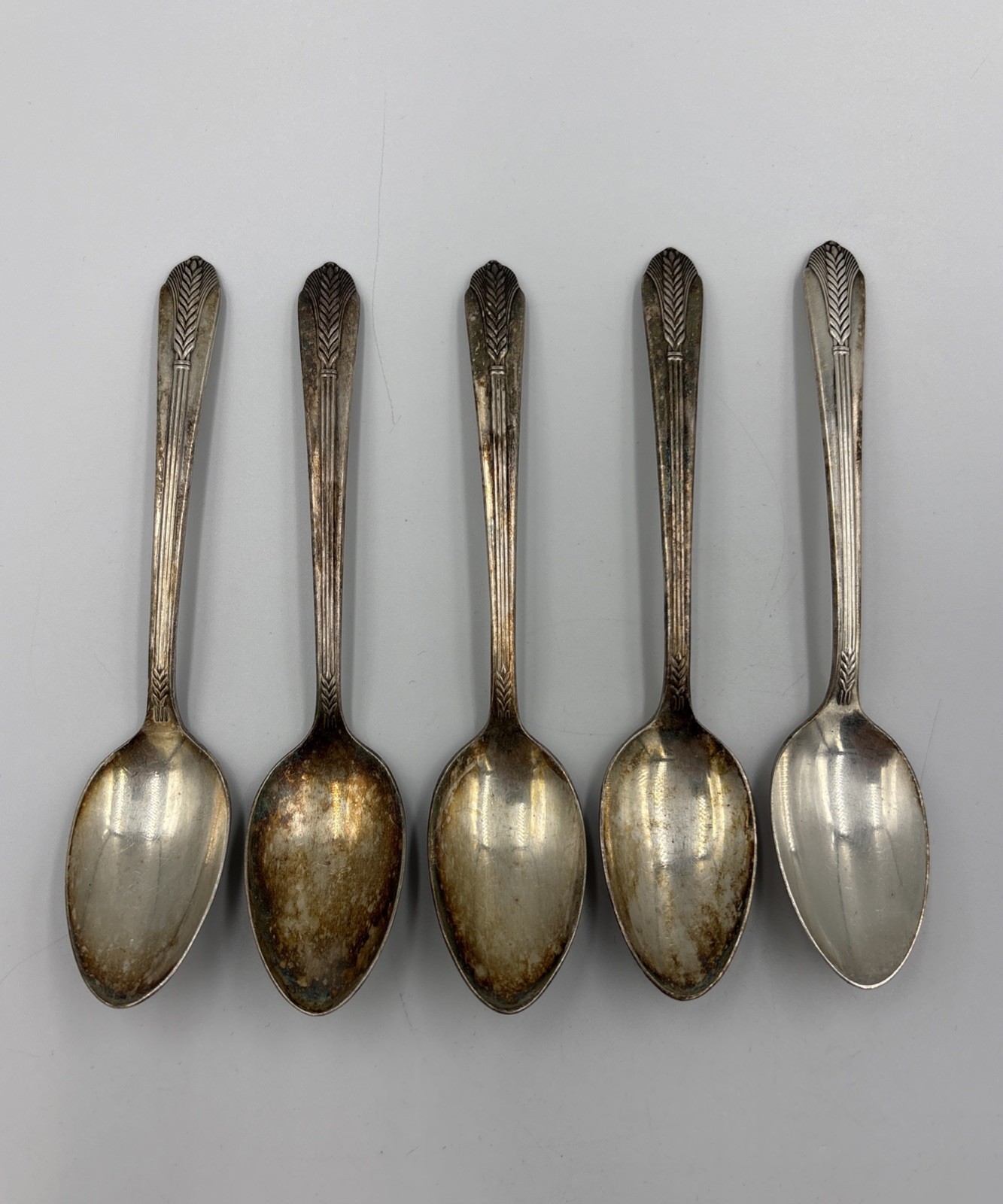 (5) Teaspoon Tea Spoon Allure Wm Rogers 1939 International Silver Silverplate