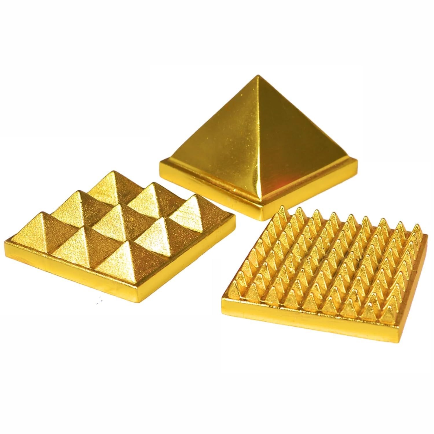 3 Layer Brass Pyramid Spiritual Vastu Art Office & Home Decor Positive Energy 3 Layer Brass Pyramid Spiritual Vastu Art Office & Home Decor Positive Energy