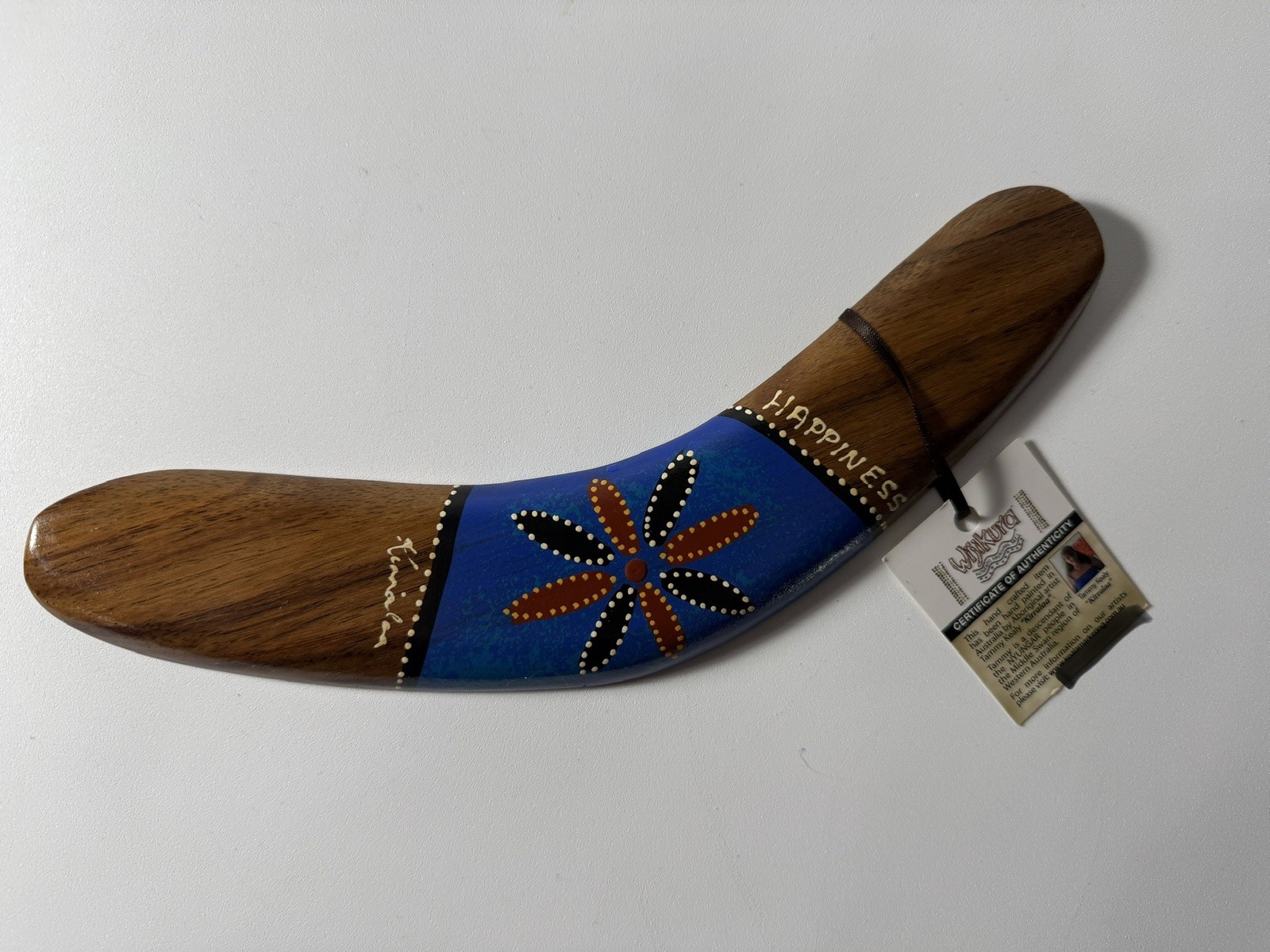 Wijikura Wooden Aboriginal Boomerang 10 Wijikura Wooden Aboriginal Boomerang 10
