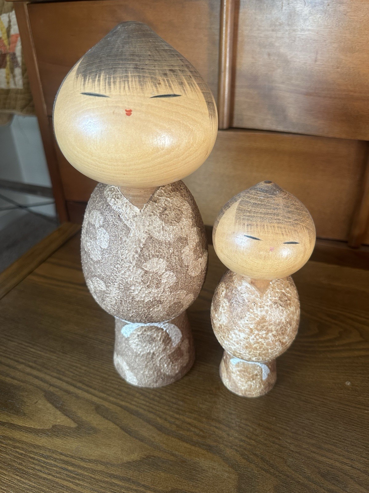Masao Watanabe Vintage Kokeshi Doll Mushin 1917-2007 Lot Of 2