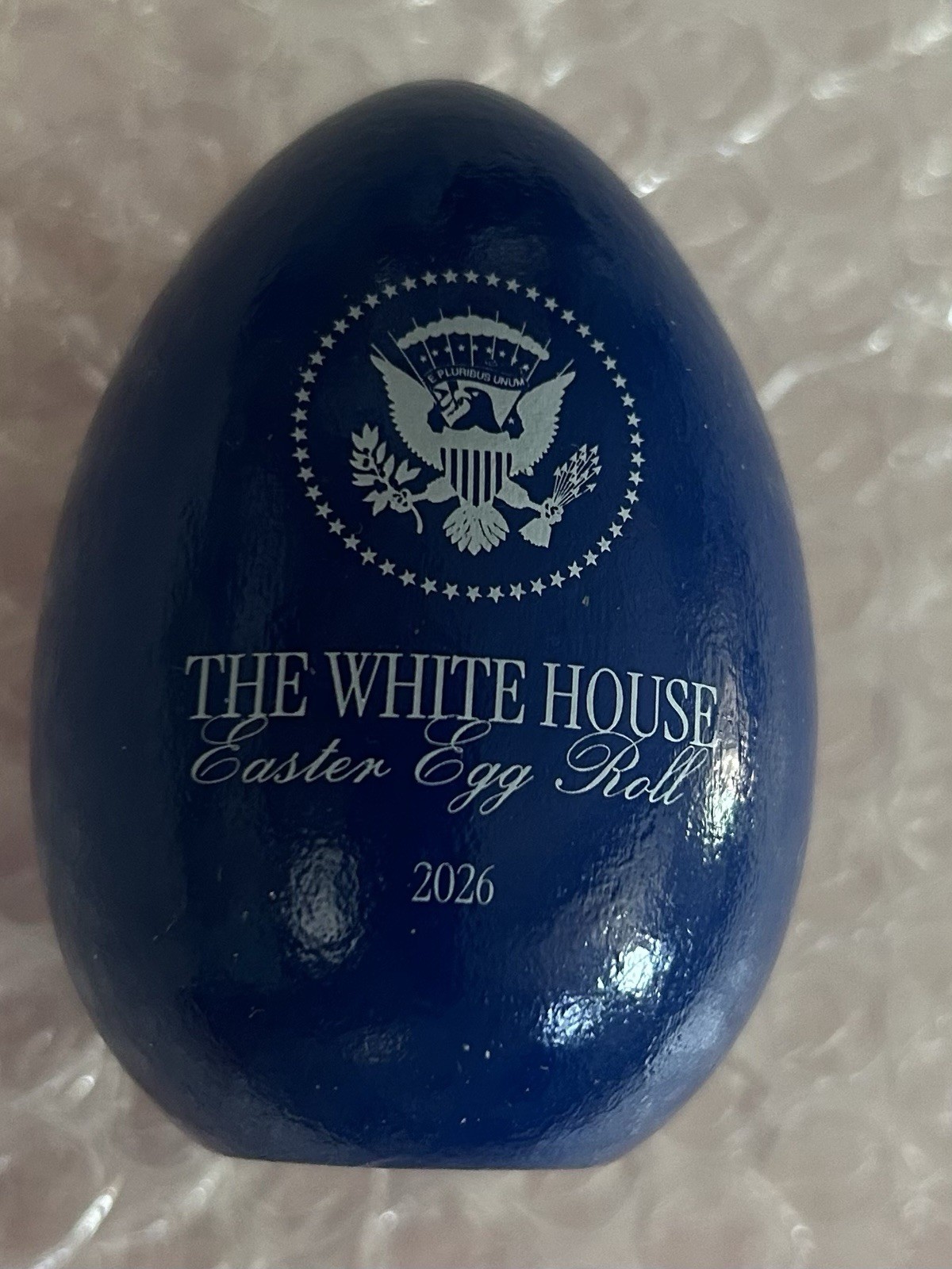 WHITE HOUSE TRUMP EASTER 2026 BLUE EGG USA ANNIVERSARY 250th REPUBLICAN PATRIOT