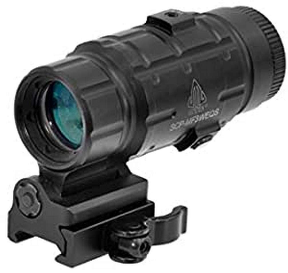 UTG 3X Magnifier with Flip-to-side QD Mount, W/E Adjustable , Black UTG 3X Magnifier with Flip-to-side QD Mount, W/E Adjustable , Black