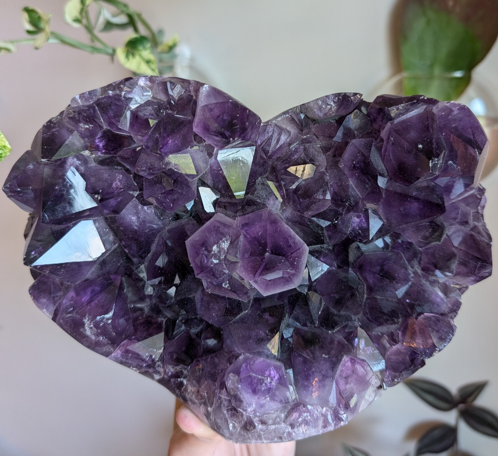 Amethyst Heart Geode Crystal Gemstone Large Big Huge Amethyst Heart Geode Crystal Gemstone Large Big Huge