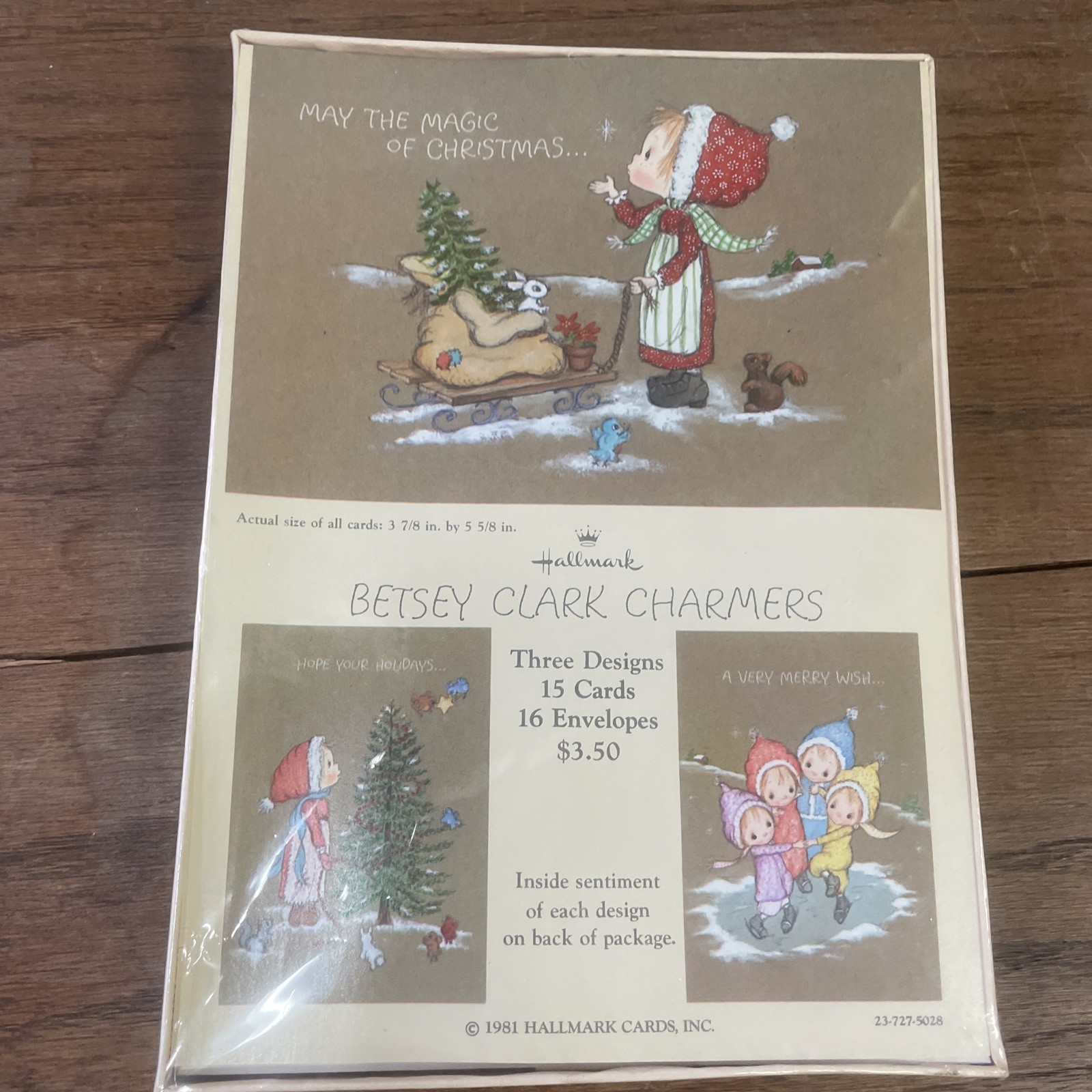 Vintage Hallmark Betsy Clark NOS Charmers Christmas Cards Sealed 