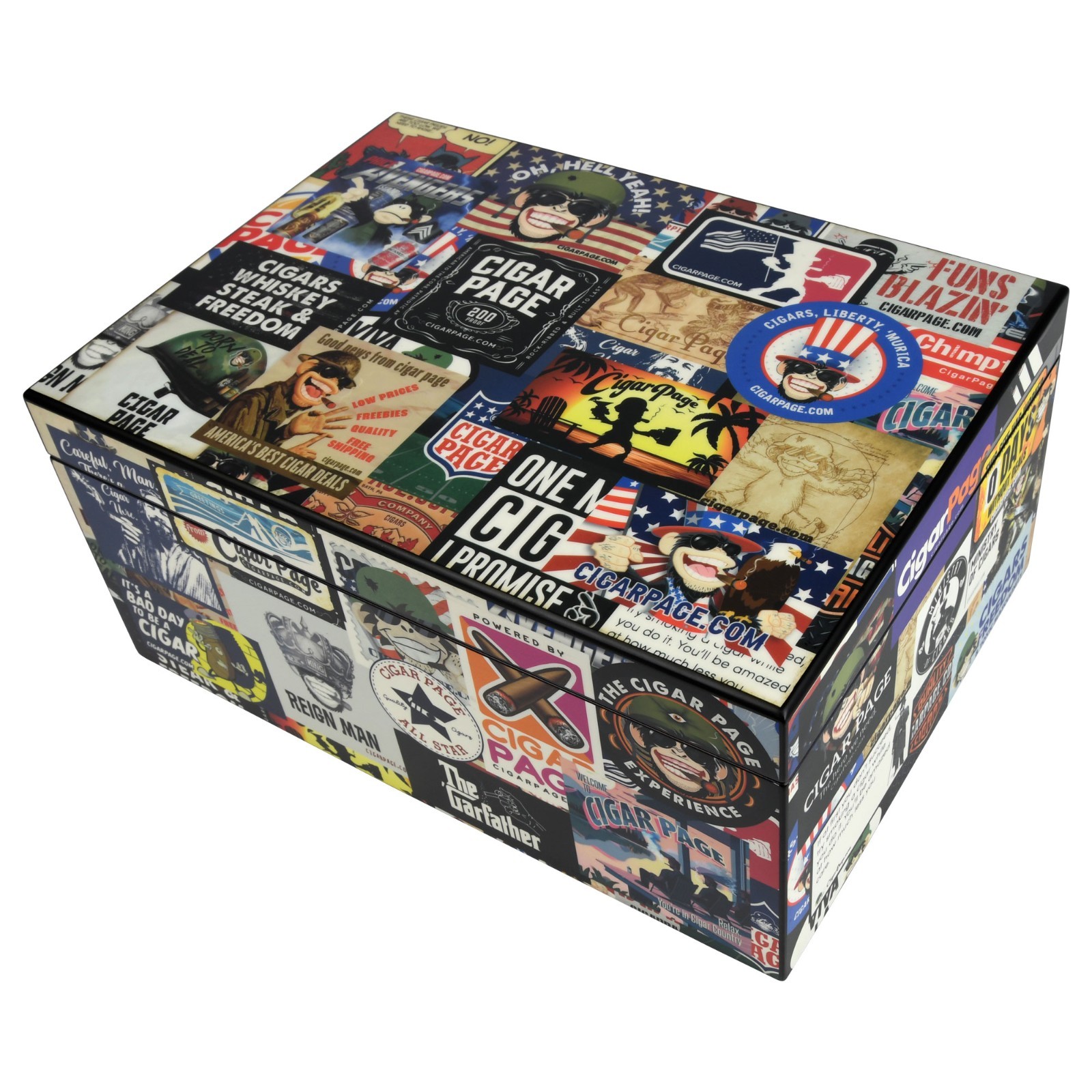 Cigar Page Sticker Fest 100-ct Humidor Cigar Page Sticker Fest 100-ct Humidor