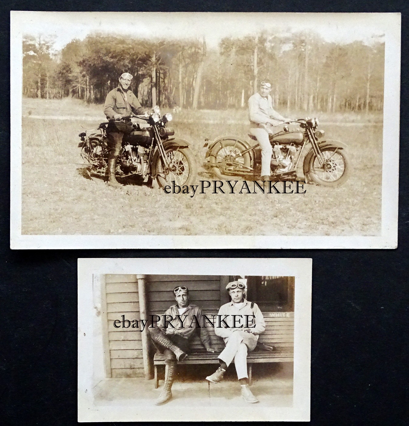 1920's ORIGINAL Vintage HARLEY DAVIDSON 1928 1929 J/JD MOTORCYCLE Photograph