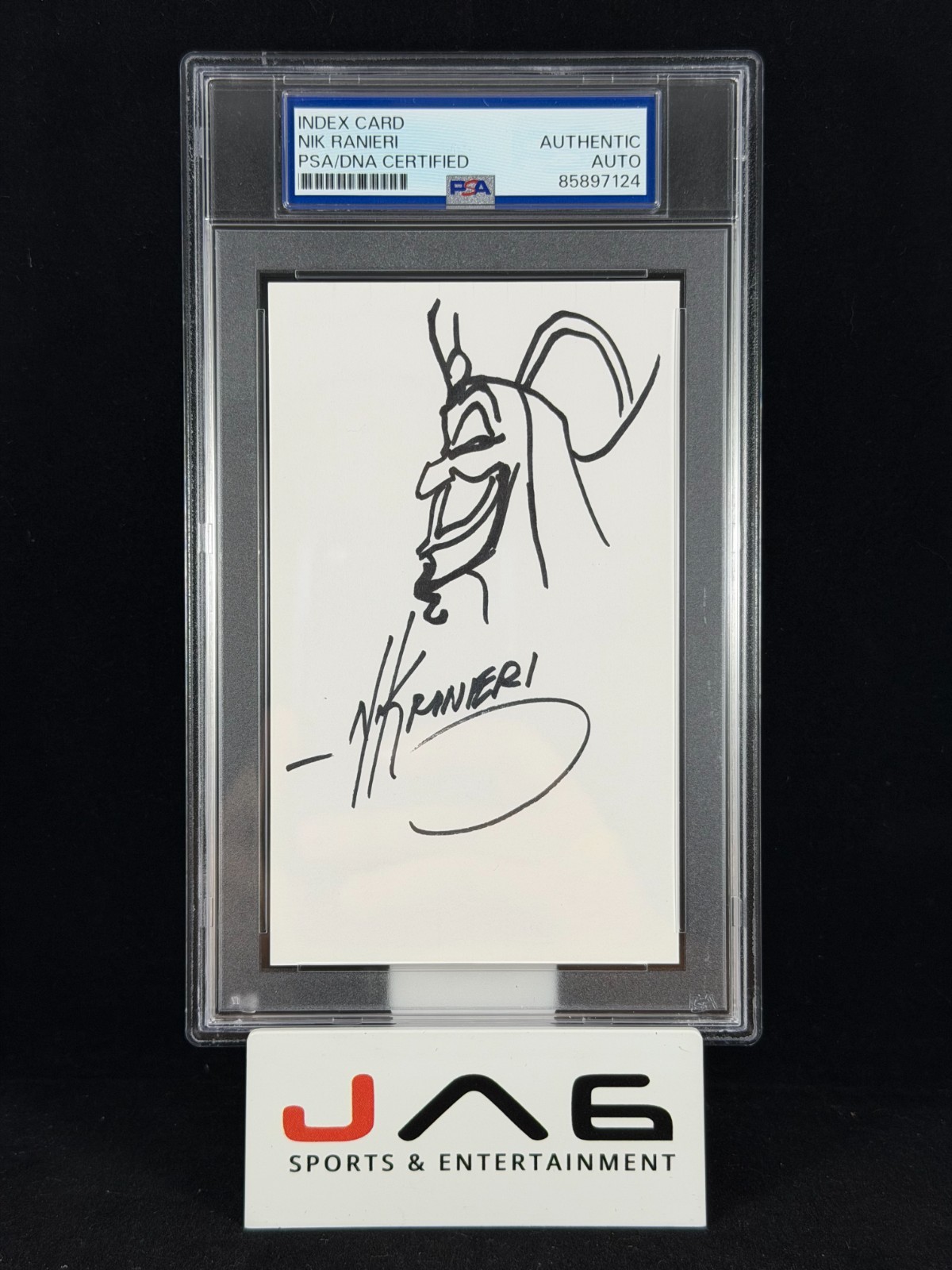 Nik Ranieri Autograph Sketch Card Art Disney Jafar Artist PSA