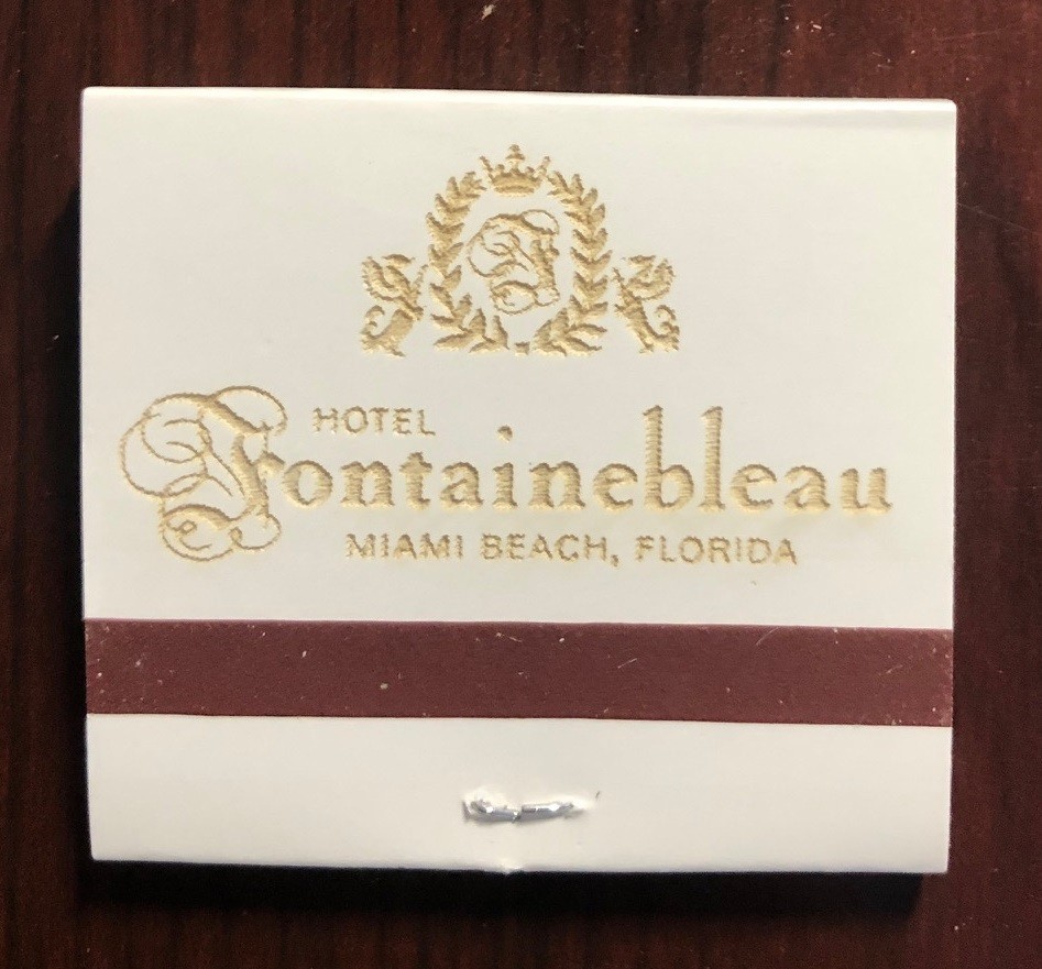 Hotel Fontainebleau Miami Beach, Florida Matchbook