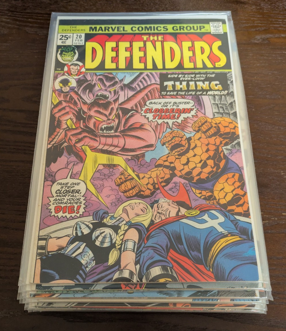 The Defenders Marvel Comics Lot of 18 Vintage Issues (1975-83) Boarded The Defenders Marvel Comics Lot of 18 Vintage Issues (1975-83) Boarded