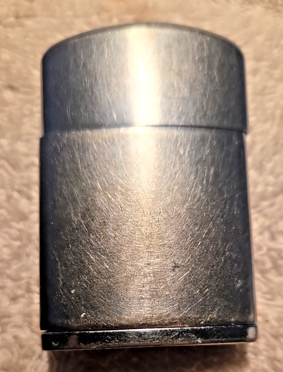 Vintage Ronson Windlite Lighter Brushed Chrome Flip Top Windproof VETERAN OWNED