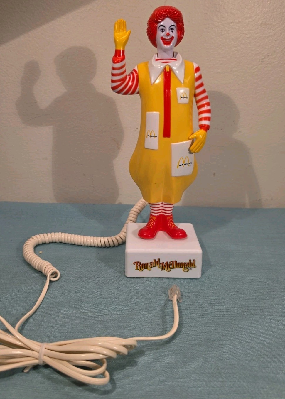 Vintage 1985 McDonald’s Ronald McDonald Telephone w/ Box & Paperwork Untested