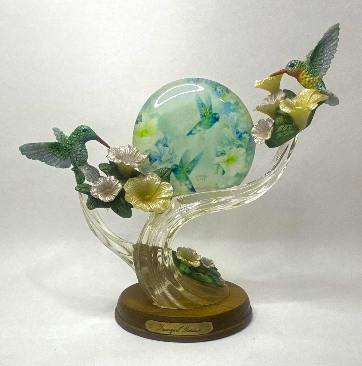 VTG The Bradford Exchange Lena Liu Tranquil Garden Limited Ed Hummingbird ‘04 VTG The Bradford Exchange Lena Liu Tranquil Garden Limited Ed Hummingbird ‘04