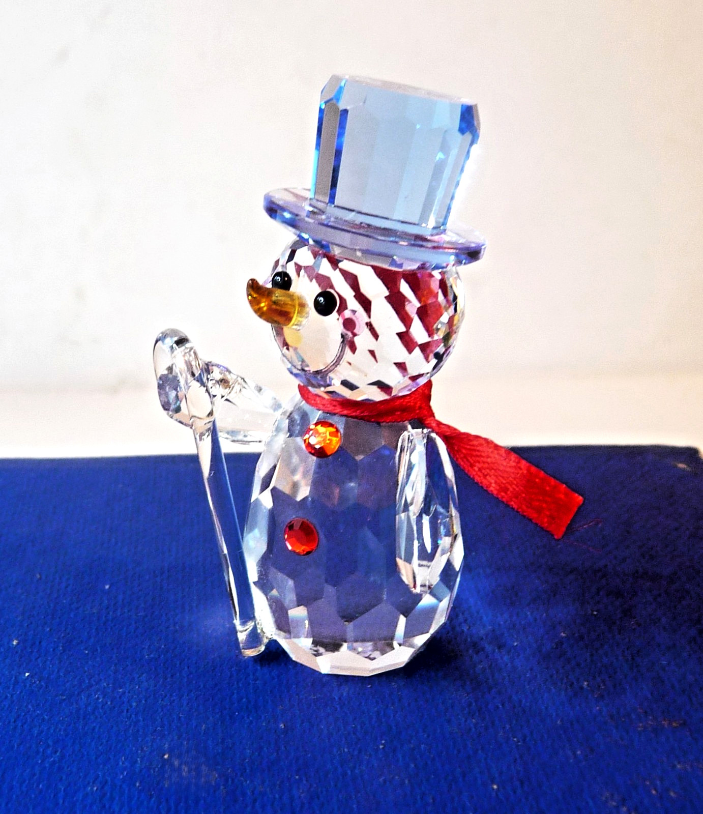 Vintage Crystal World Snow Time Snowman Miniature Figure 2\