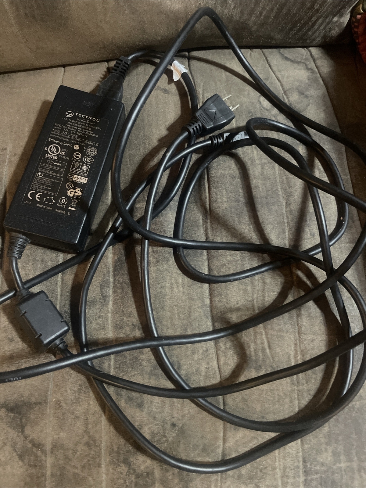 AC Power Adapter TECTROL Model NUAO-3240420-12 NUAO-3240420-I2 NUA0-3240420-12
