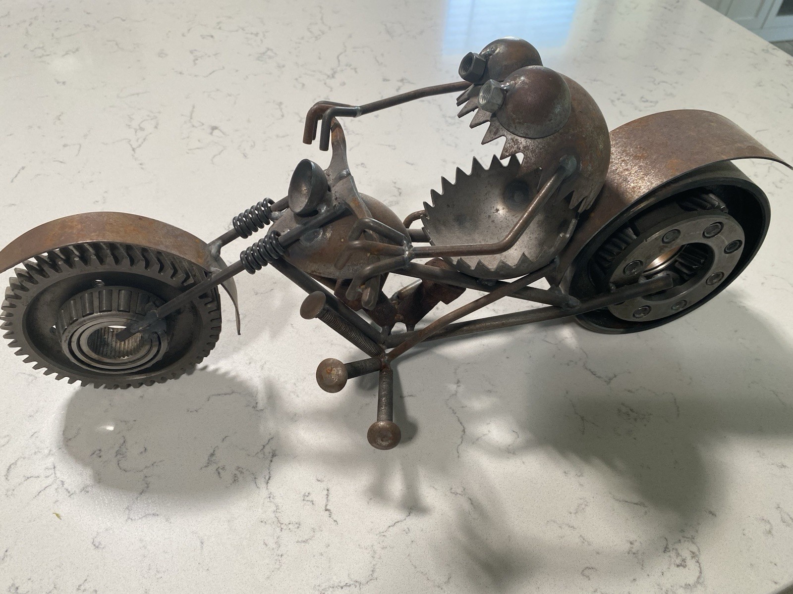 Harley Davidson Motorcycle HD Chopper Steampunk Metal Sculpture HOG Indian Harley Davidson Motorcycle HD Chopper Steampunk Metal Sculpture HOG Indian