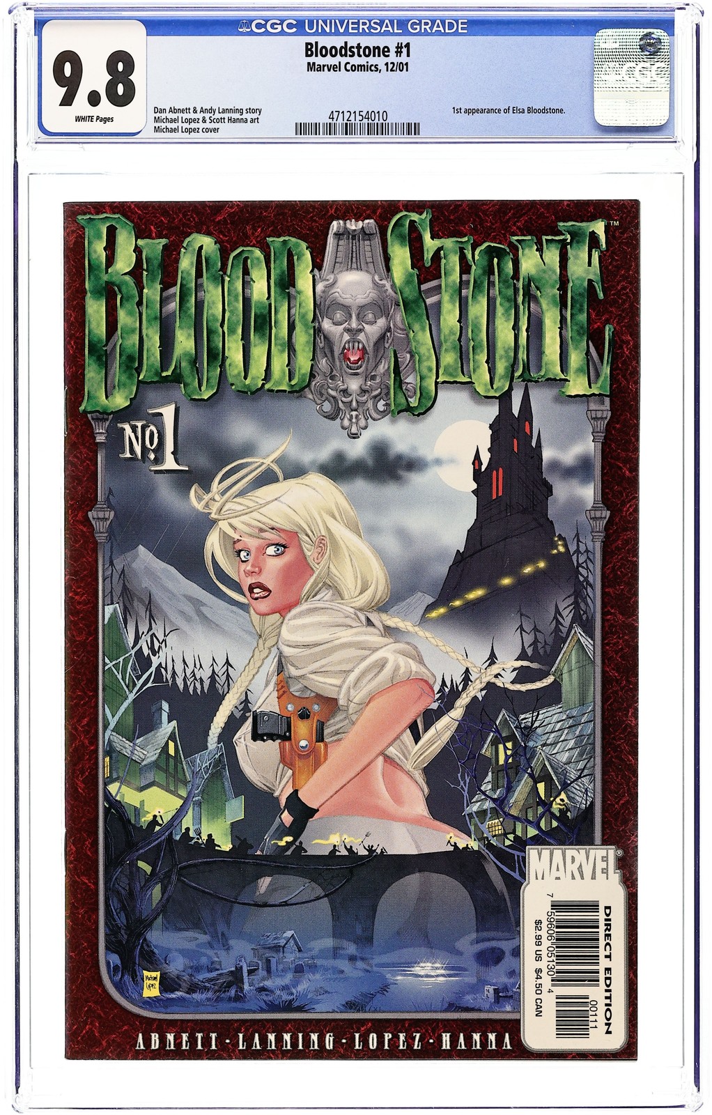 Bloodstone #1 CGC 9.8 2001 4712154010 1st app. Elsa Bloodstone