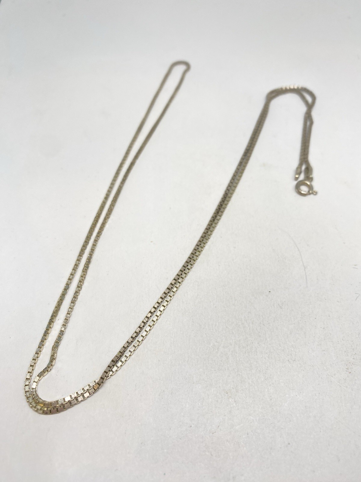 28” 8g 925 STERLING SILVER LONG BOX CHAIN MADE IN ITALY FINE JEWELRY