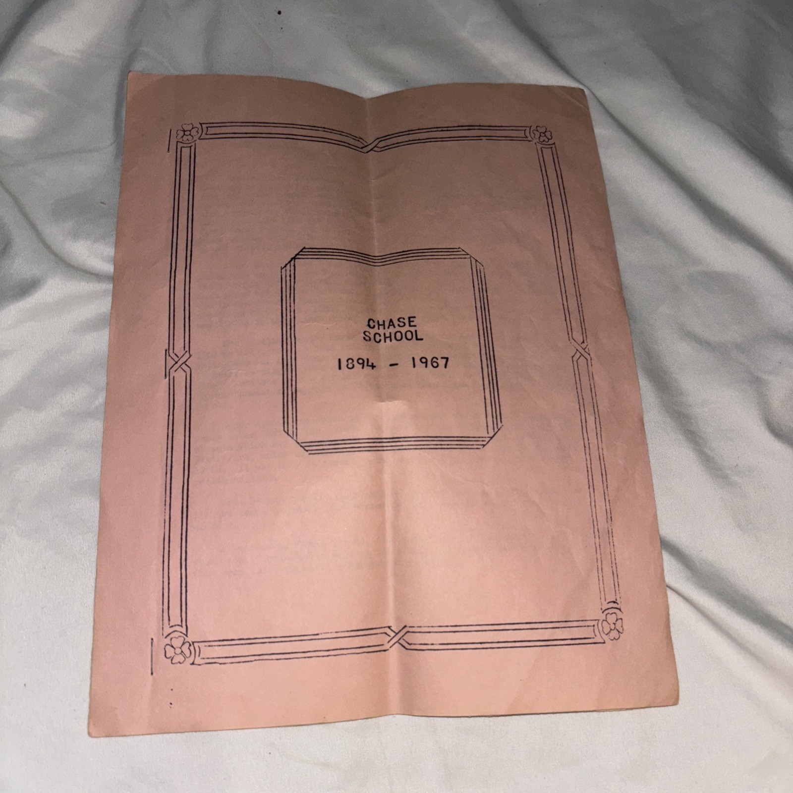 1967 Chase School History, Toledo Ohio Brochure  1894-1967 (73 Yrs) Board Of Ed
