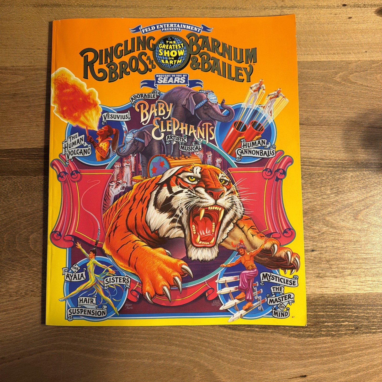 1998 Ringling Bros Barnum & Bailey Circus Program 128th Edition w/poster