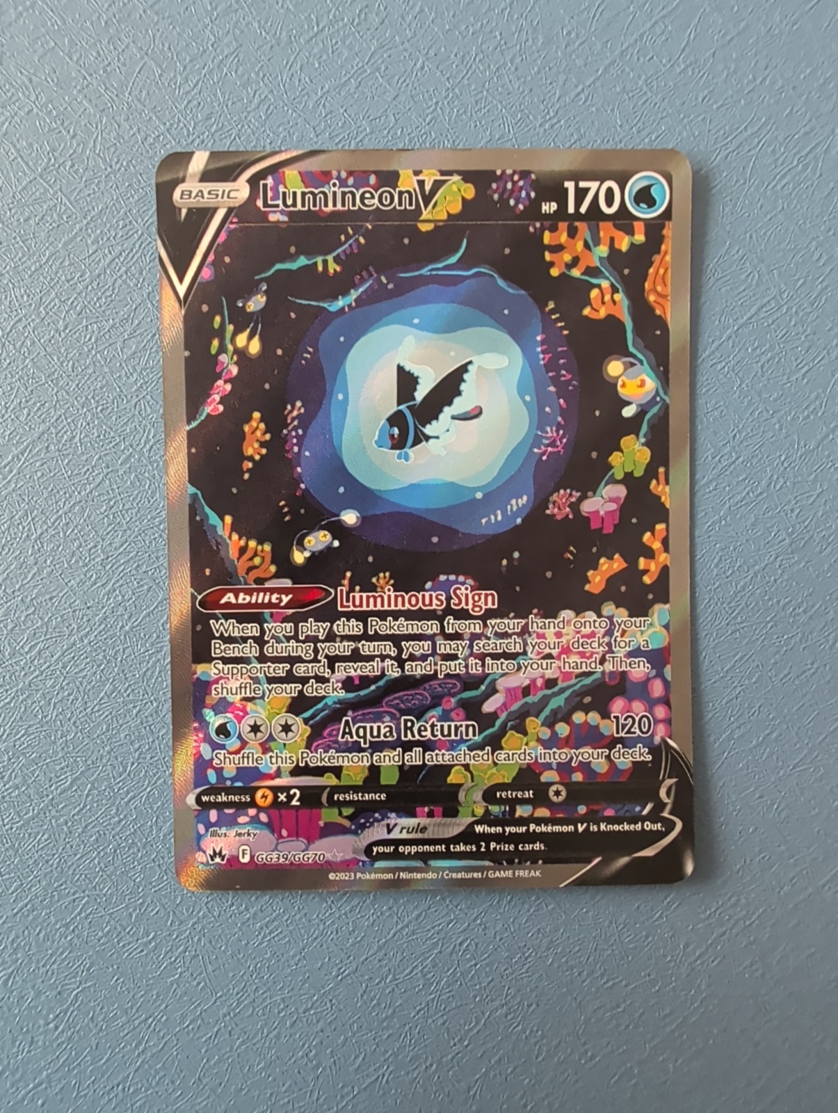 Pokémon Card Illustration Rare Lumineon V GG39/GG70