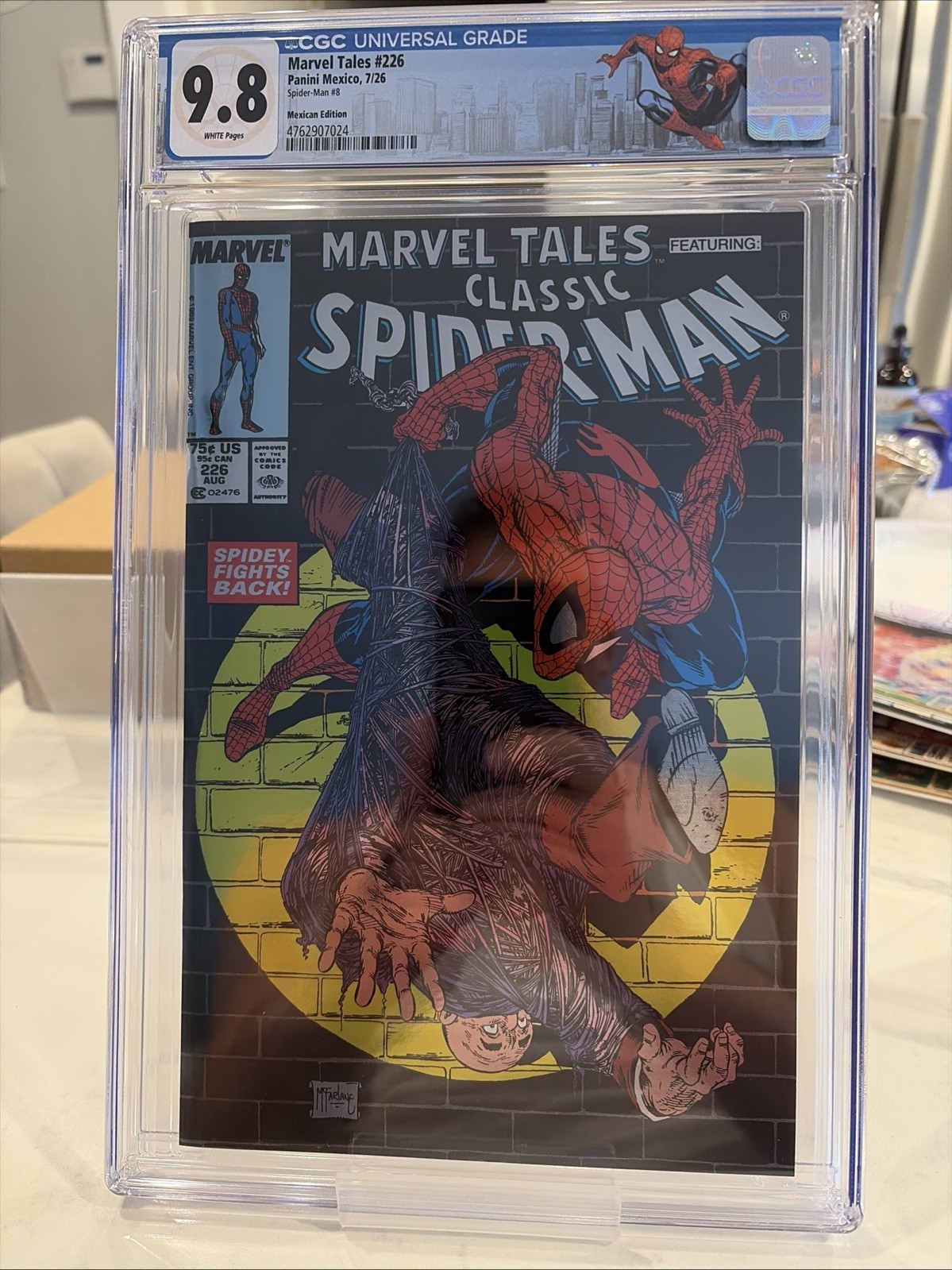 Marvel Takes 226 Panini Mexican Foil Cgc 9.8 Custom Label. McFarlane