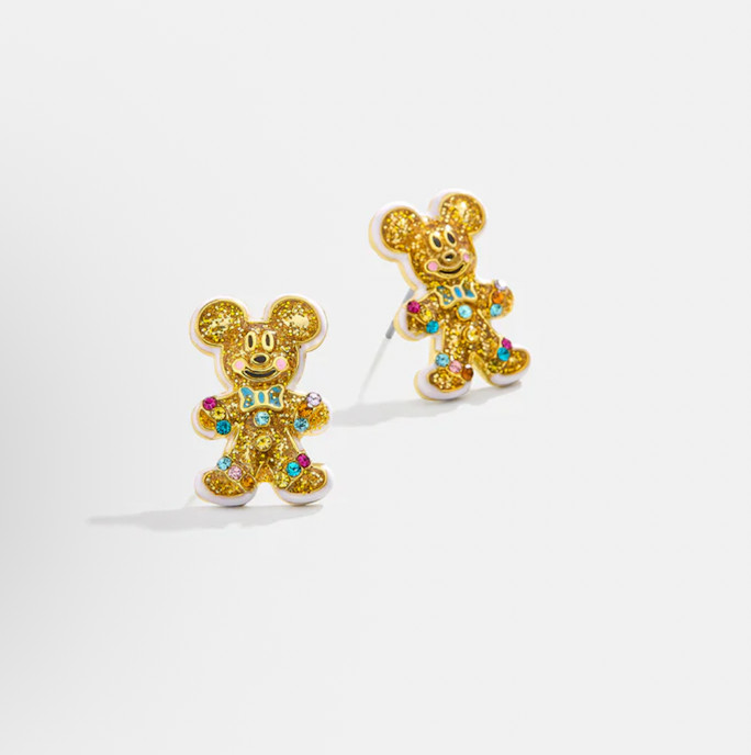 BaubleBar Disney CHRISTMAS Mickey Mouse Gingerbread COOKIE CUTTER Stud Earrings