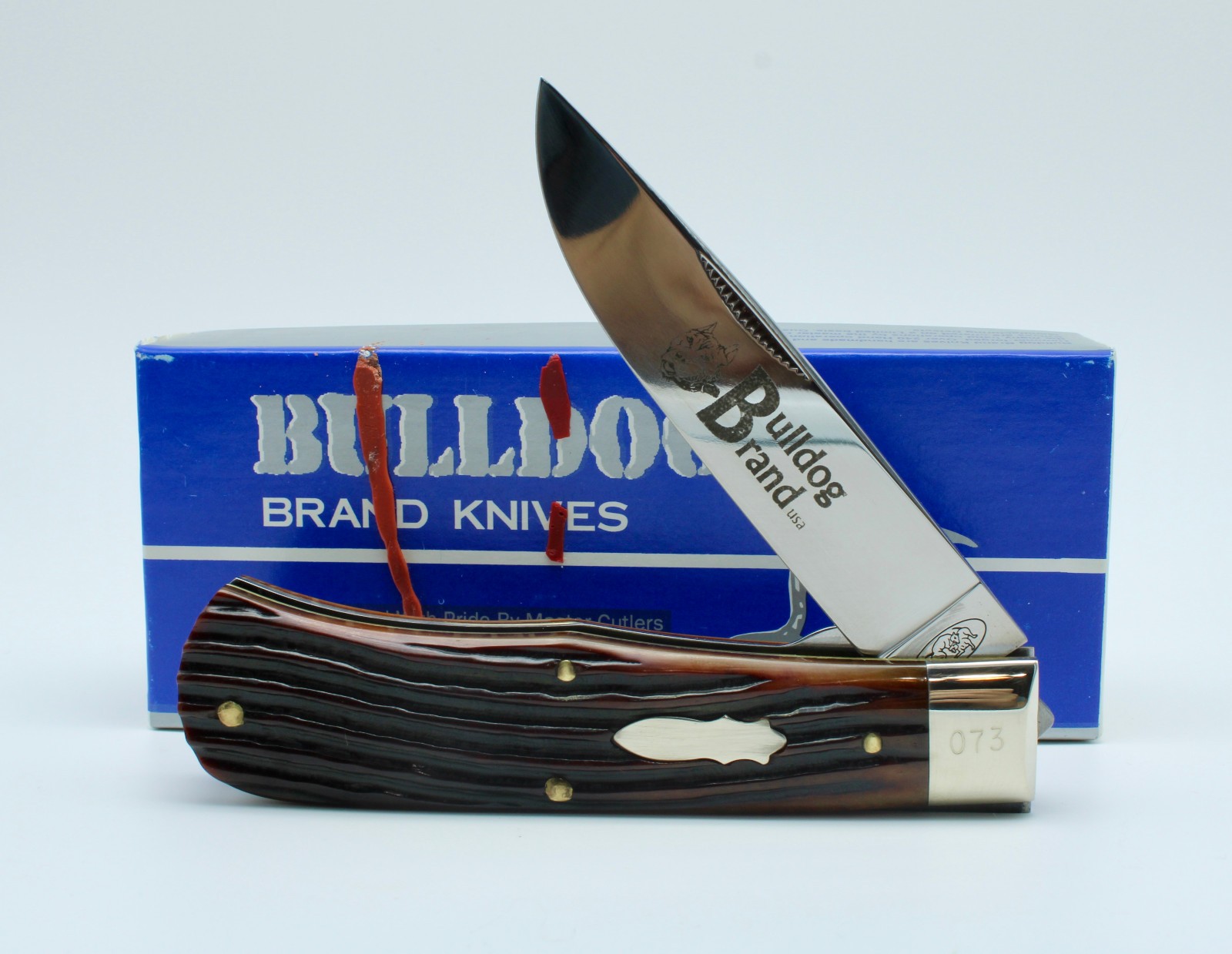 2009 Great Eastern Cutlery SFO Bulldog Brand Knives #23 Winterbottom Bone /100