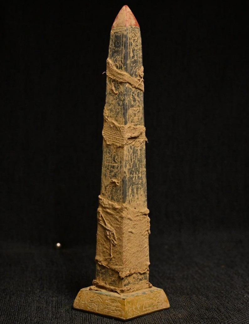Authentic Ancient Egyptian Antique Rare Ramses II Obelisk Statue Figurine BC