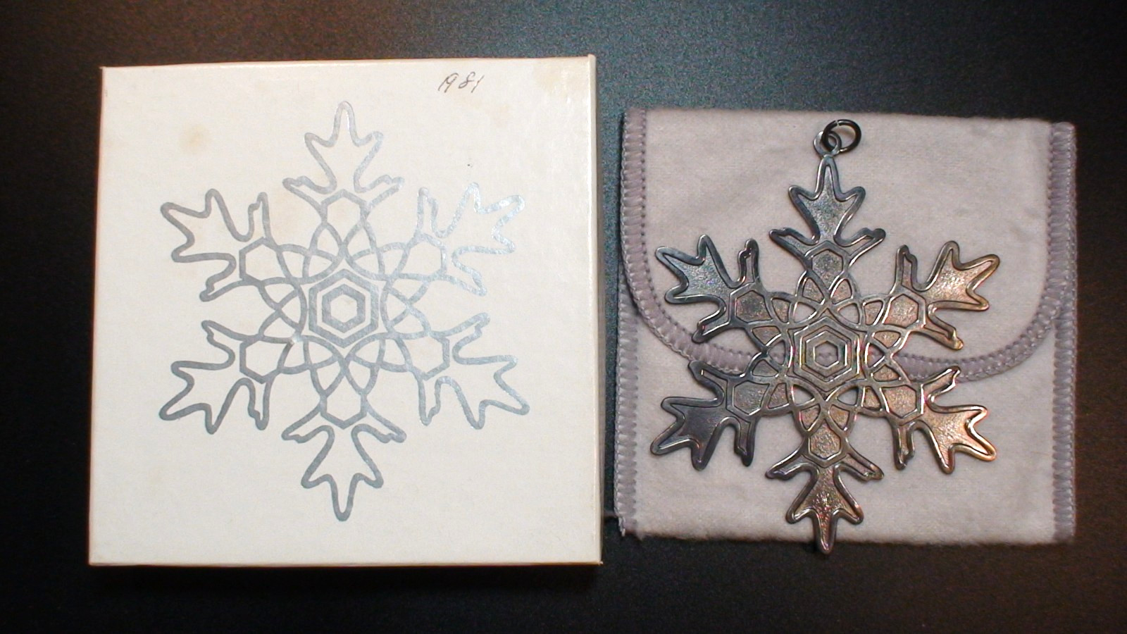 925 STERLING SILVER 1981 SNOWFLAKE CHRISTMAS ORNAMENT METROPOLITAN MUSEUM OF ART