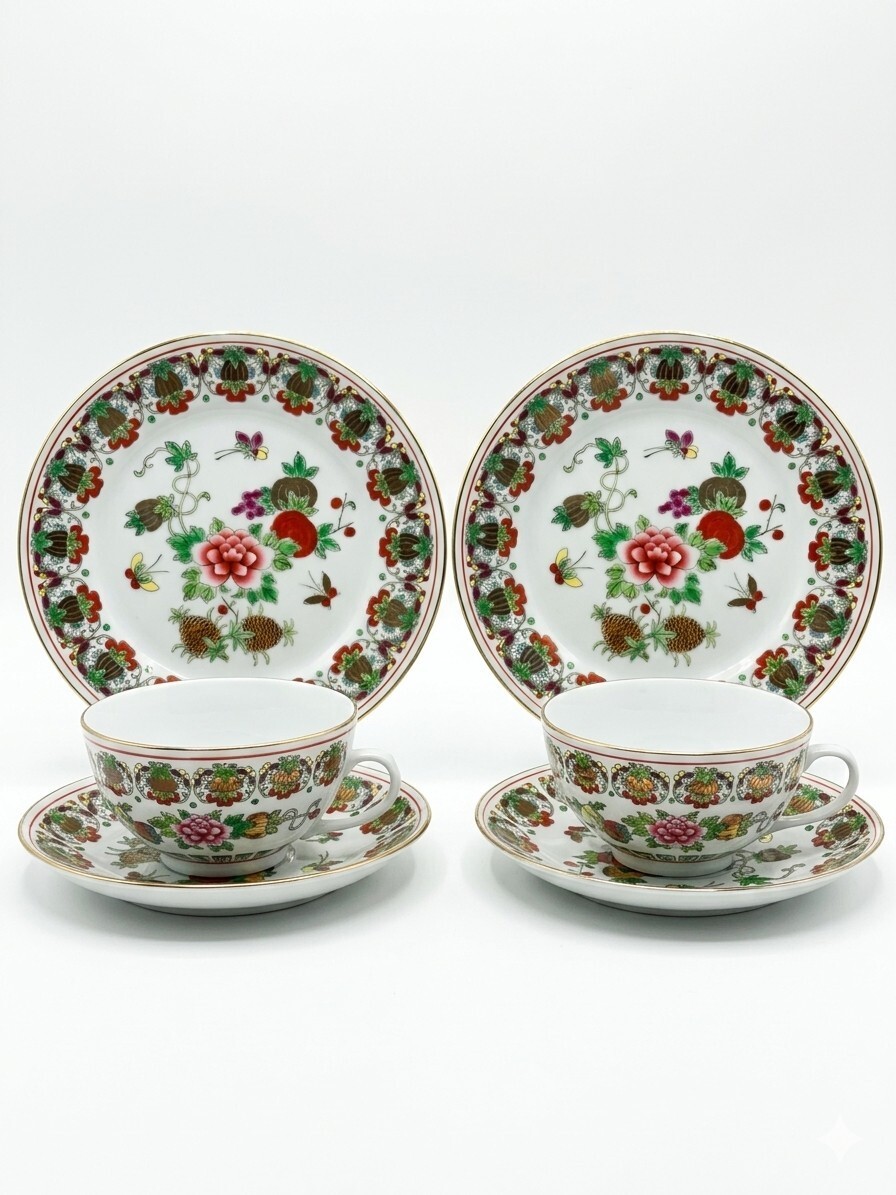 Rare Vintage Jingdezhen Famille Rose Rare Vintage Jingdezhen Famille Rose