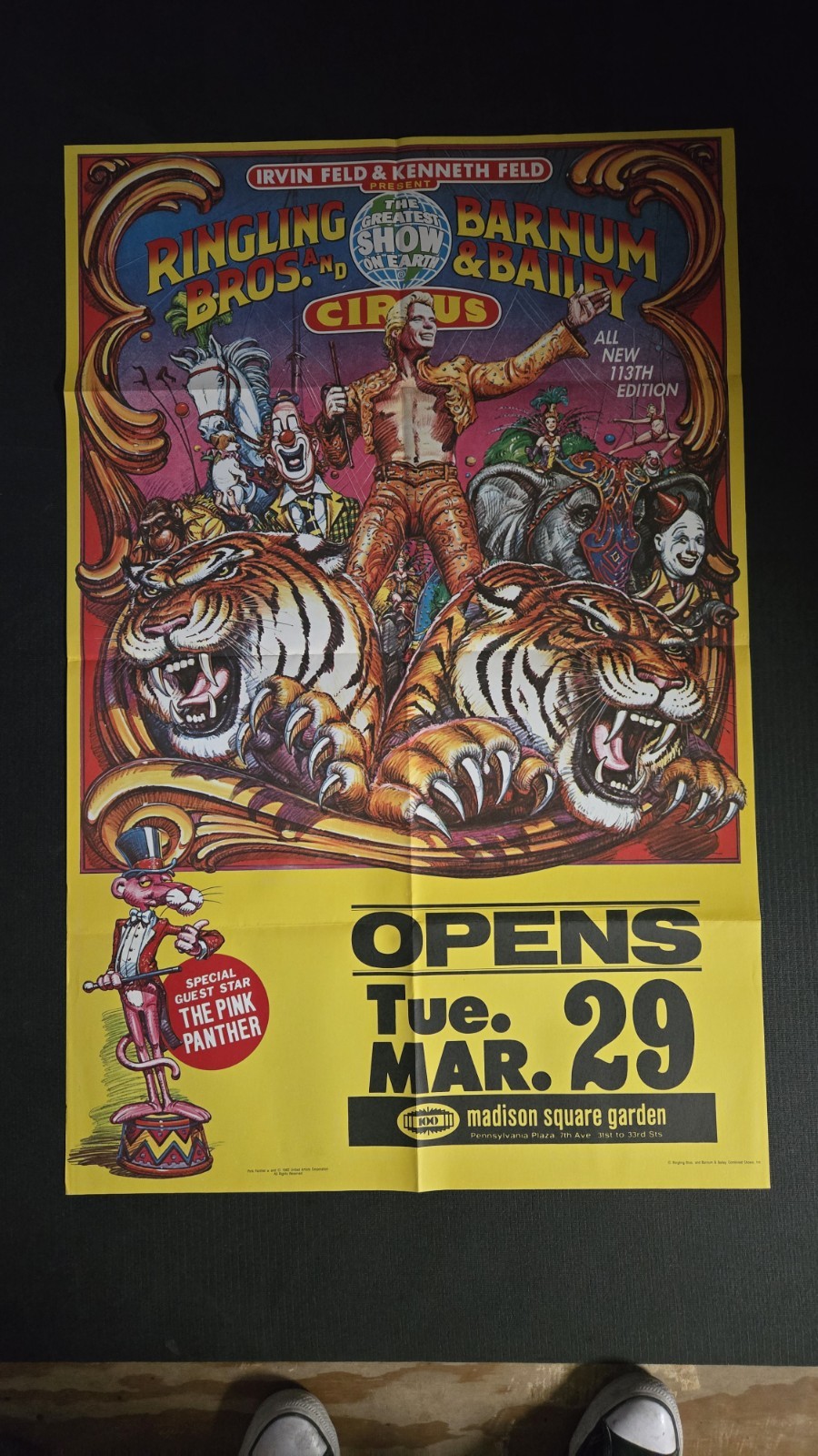 Original Ringling Bros. and Barnum & Bailey Circus NYC Subway Poster 1982 MSG Original Ringling Bros. and Barnum & Bailey Circus NYC Subway Poster 1982 MSG