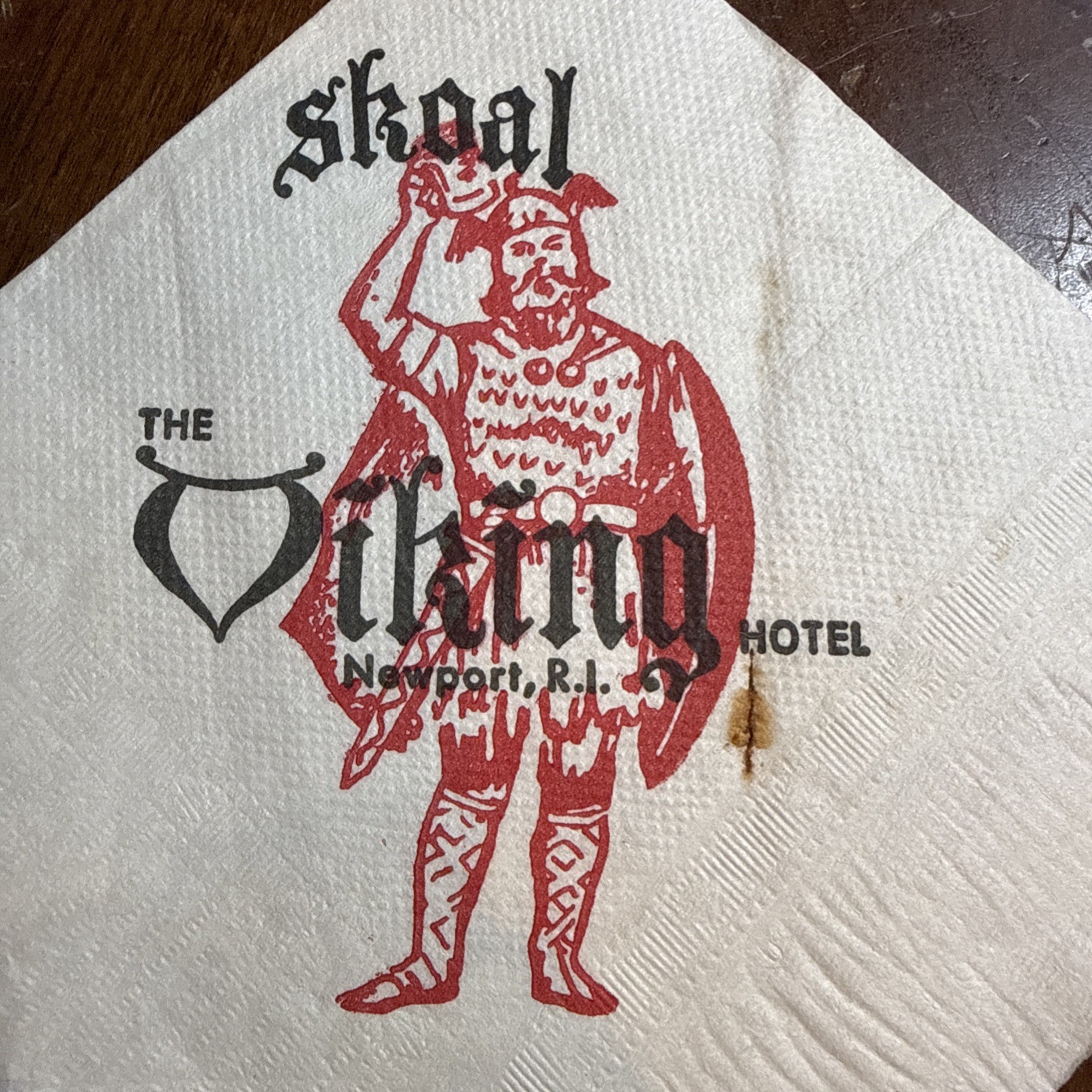 1950’s “The Viking Hotel-Newport Rhode Island” Bar Napkin 