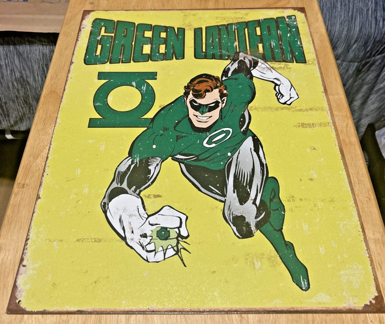 DC Comics Green Lantern Retro Tin Metal Sign 16\'\' X 12.5\'\' Made In USA,  2011