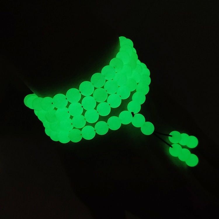 108 Bead Glow In Dark Stone Prayer Beads Wrap Bracelet Necklace Unisex