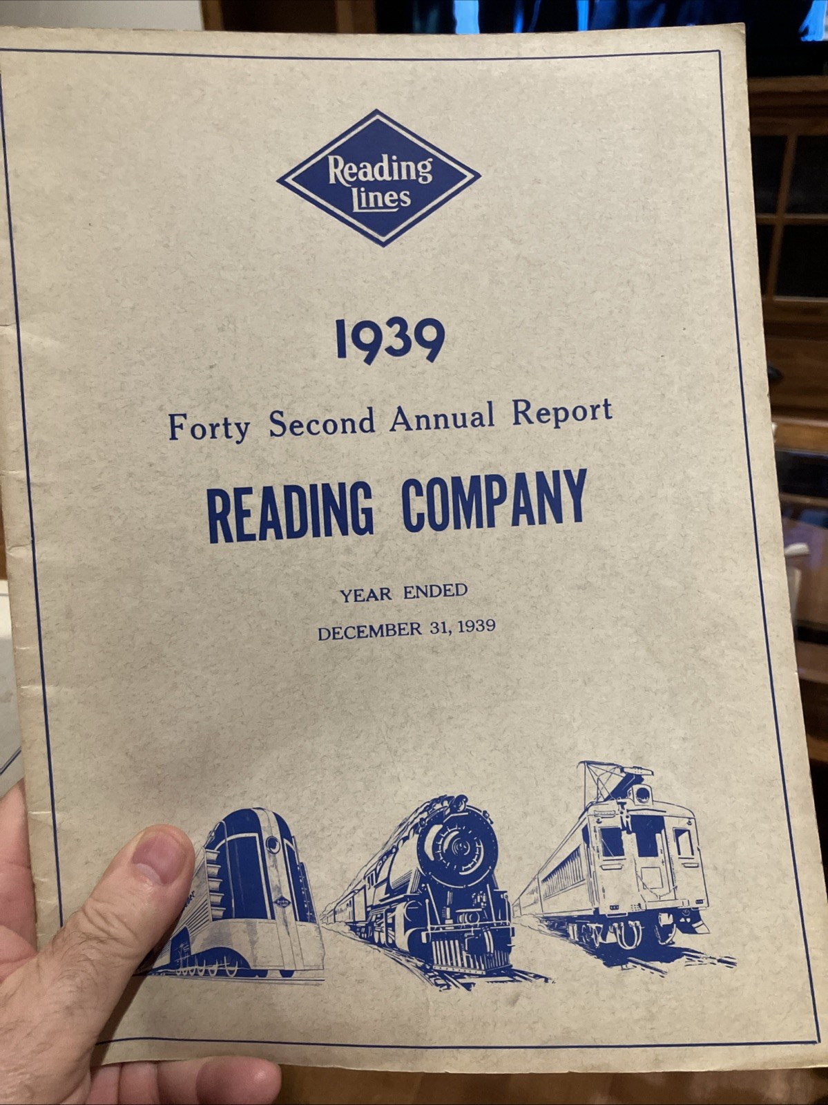 1939 READING COMPANY ANNUAL REPORT, With Map 1939 READING COMPANY ANNUAL REPORT, With Map