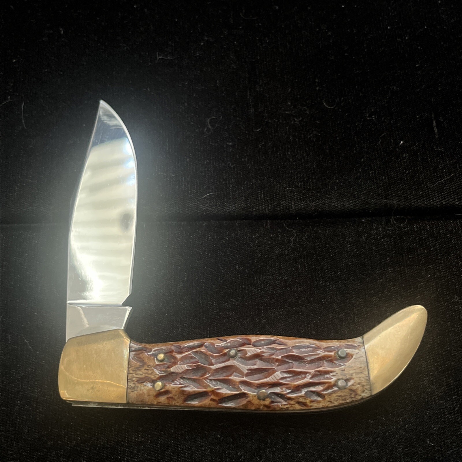 RARE VTG Error No Tang Stamp Parker Clasp Folding Knife