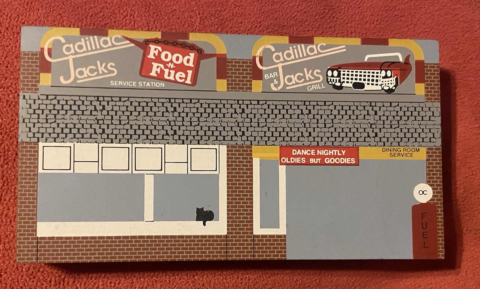 Vtg Cat’s Meow Cadillac Jack’s Bar & Grill Ocean City MD MARYLAND WOOD 1995