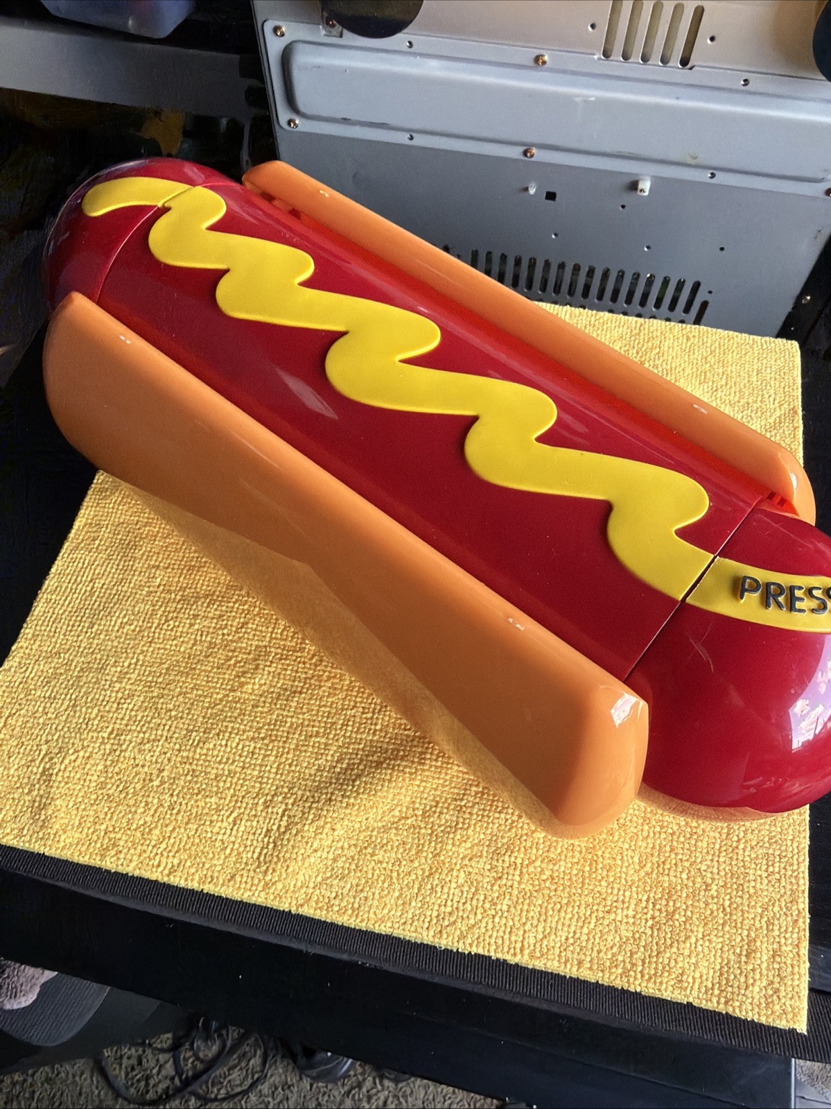 The Original Hot Dog Condiment Holder 1999 Fun Talking VINTAGE RARE The Original Hot Dog Condiment Holder 1999 Fun Talking VINTAGE RARE