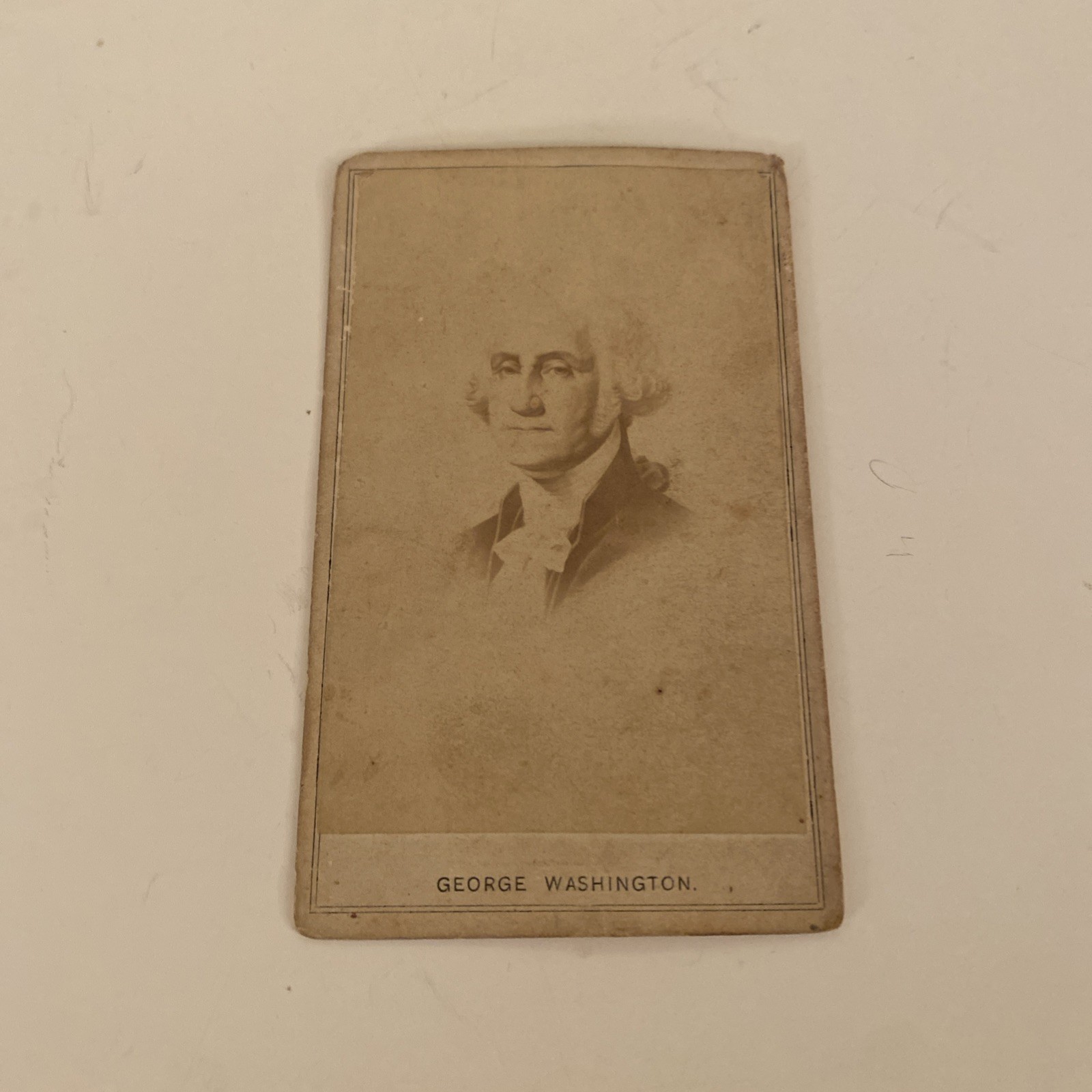 1800's CDV George Washington Photo Vintage First President American Hero