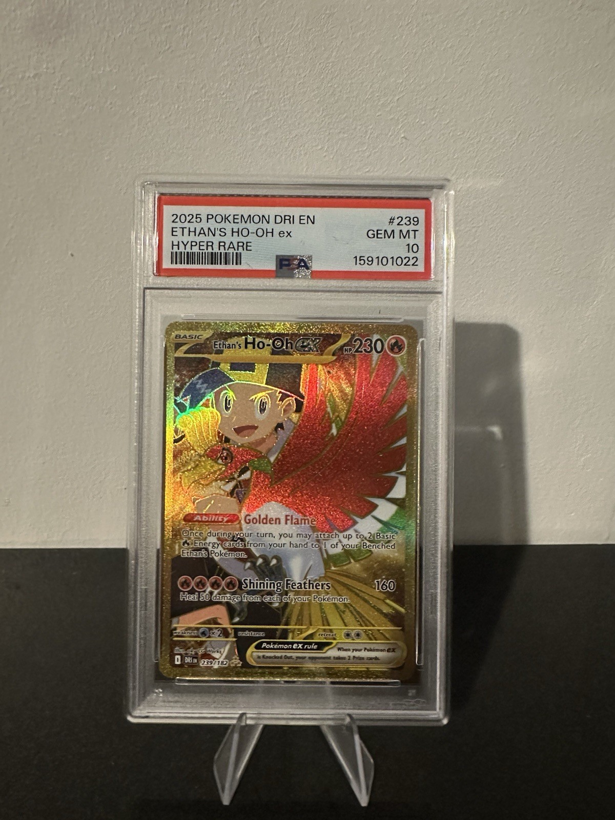 Pokémon TCG Ethan's Ho-Oh EX Hyper Rare Destined Rivals - PSA 10