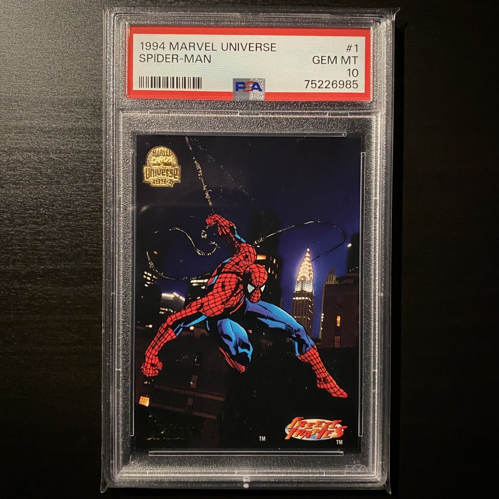 1994 Marvel Universe Spider-Man Freeze Frames #1 PSA 10 Pop 3
