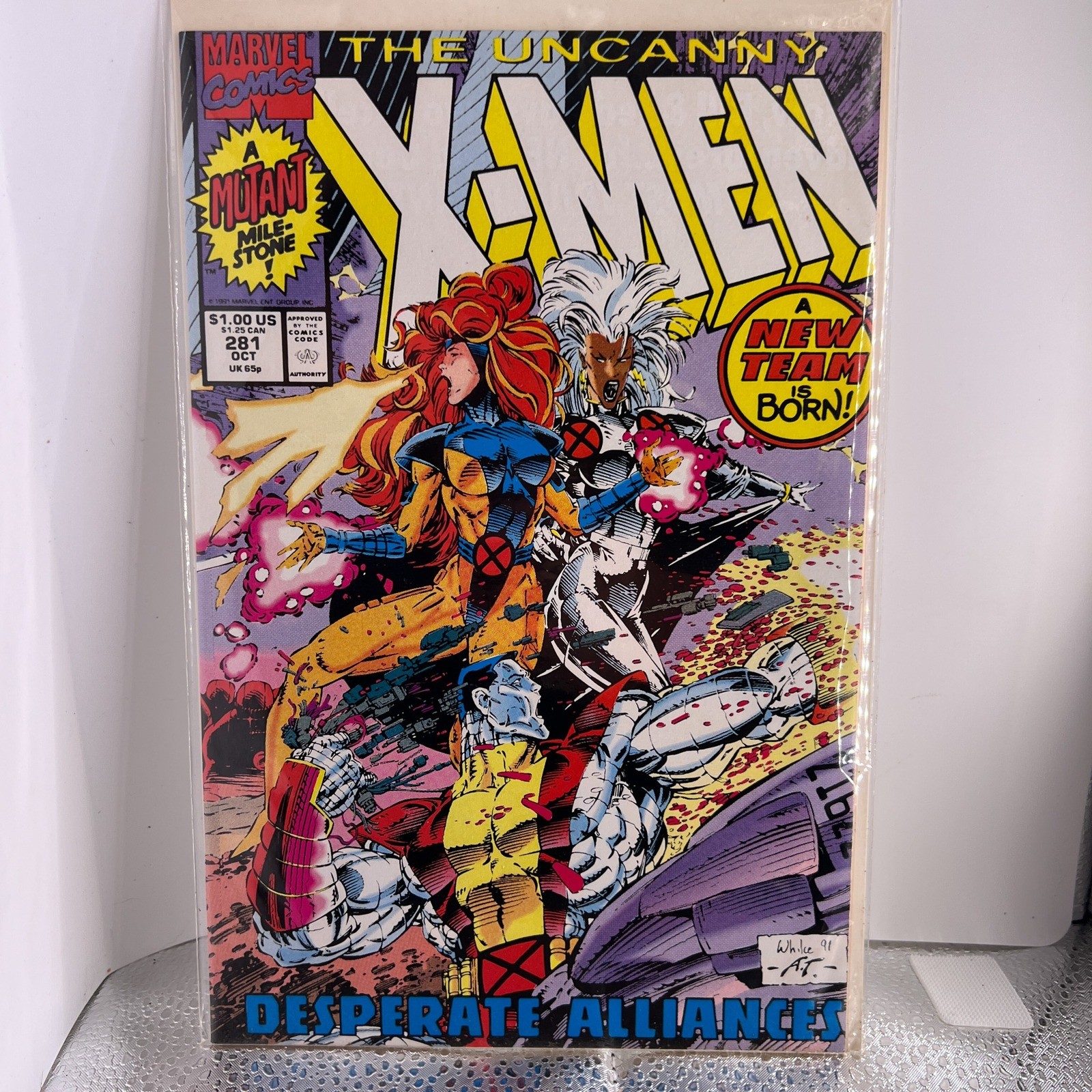 Marvel Comics The Uncanny X-Men 281 Oct 1991 New Team Is Born Whilce Portacio