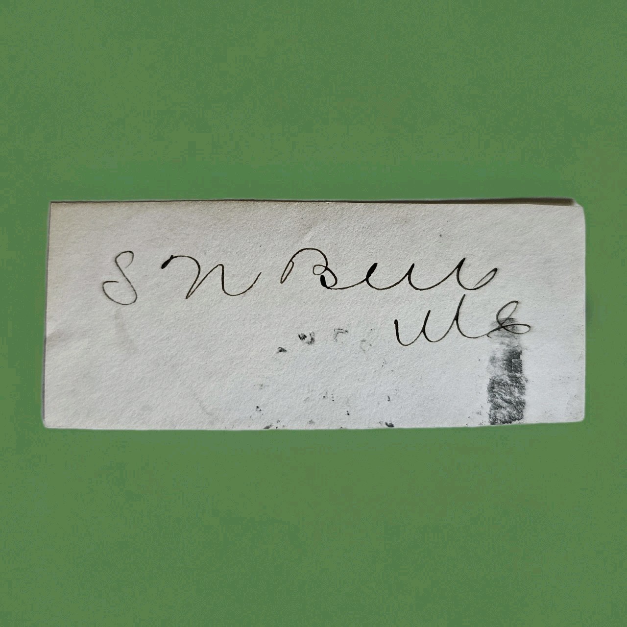 Samuel Newell Bell U.S. Congressman NH Cut Signature Autograph