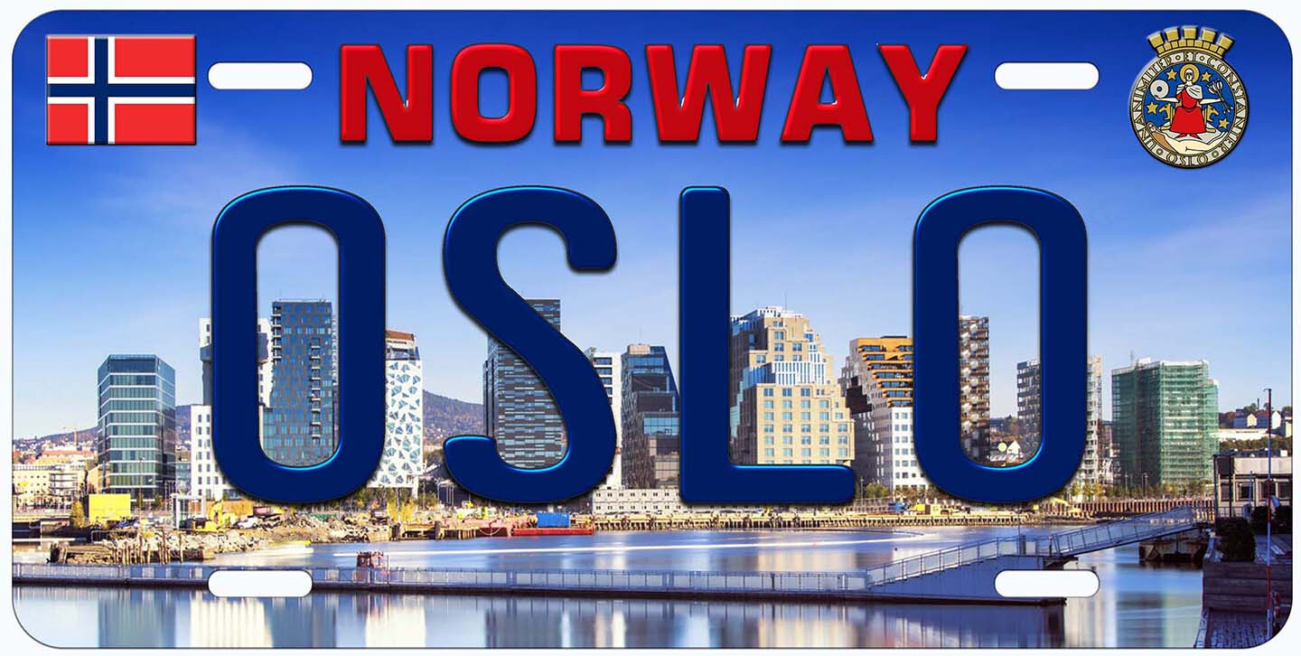 Oslo Norway Novelty Car License Plate