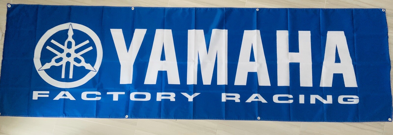 YAMAHA FACTORY RACING FLAG BANNER 3x10ft FLAG MAN CAVE GARAGE snowmobile sled